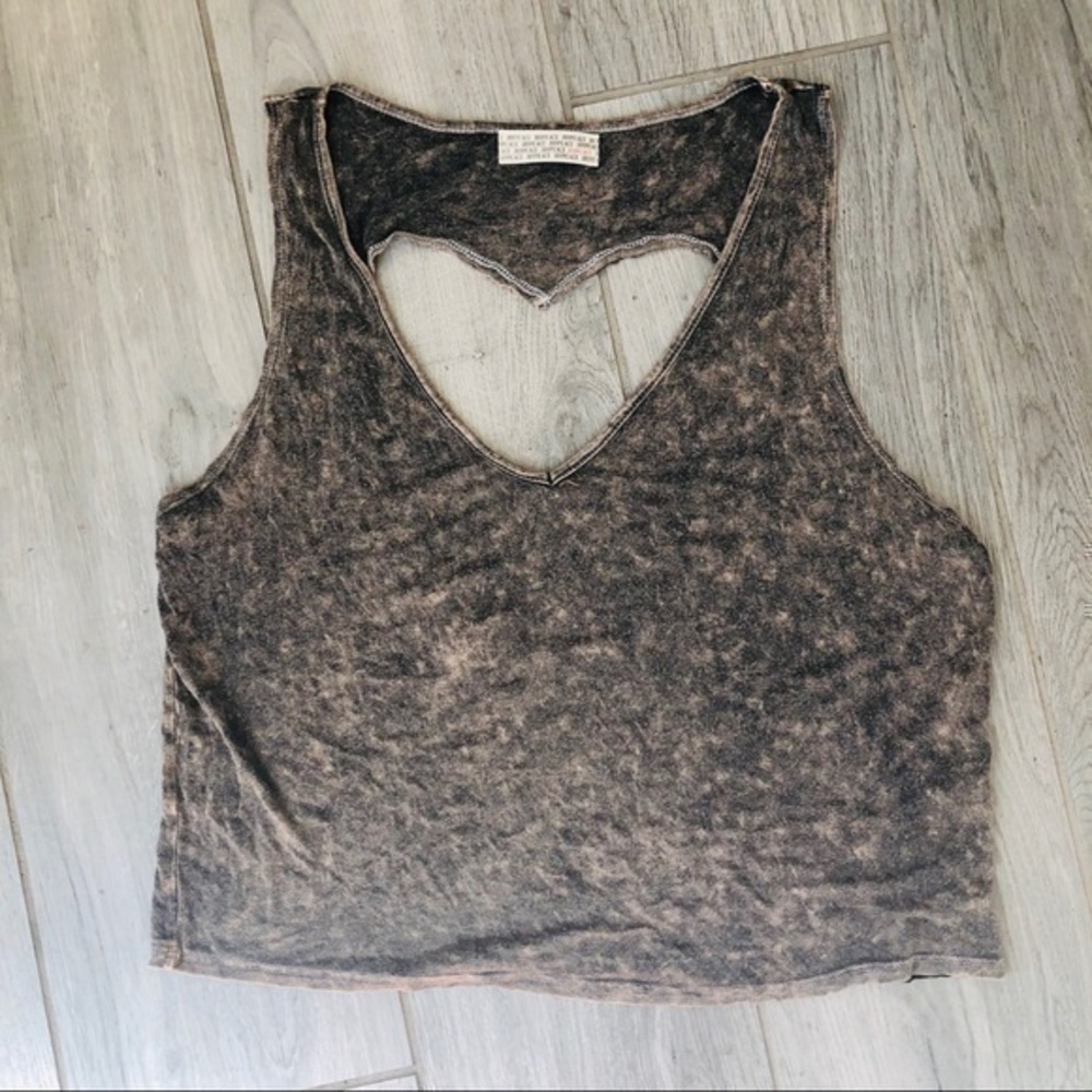 Shape of heart on the back  top